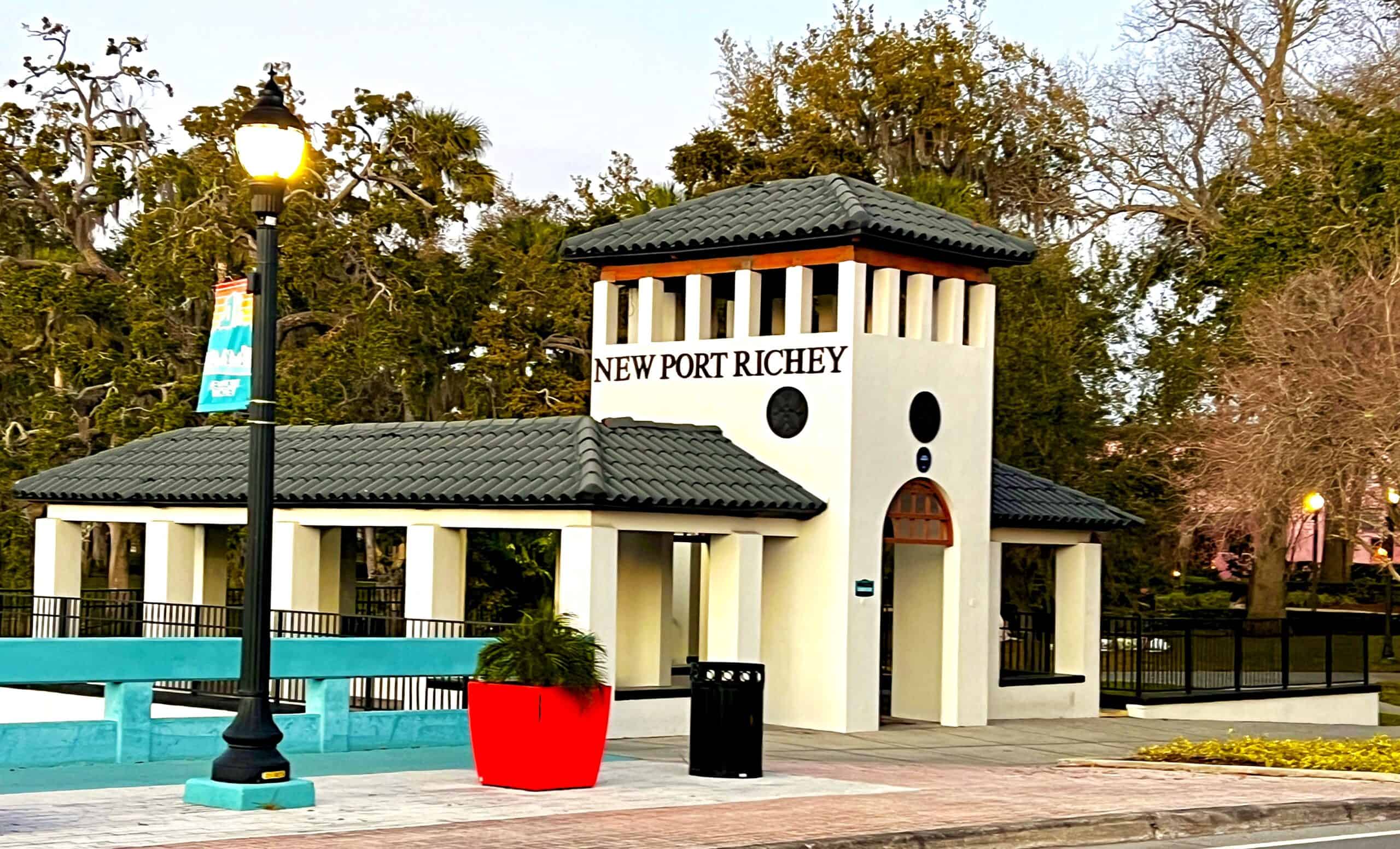 The bridge over the Cotee River in Downtown New Port Richey.