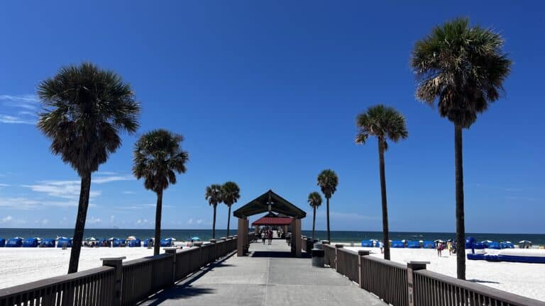 Looking down pier 60 at Clearwater Beach