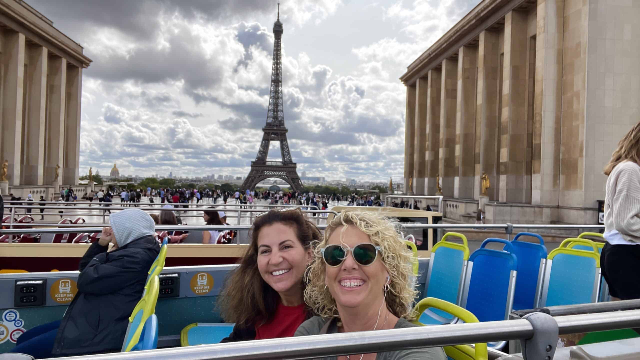View from the big bus tour in Paris.