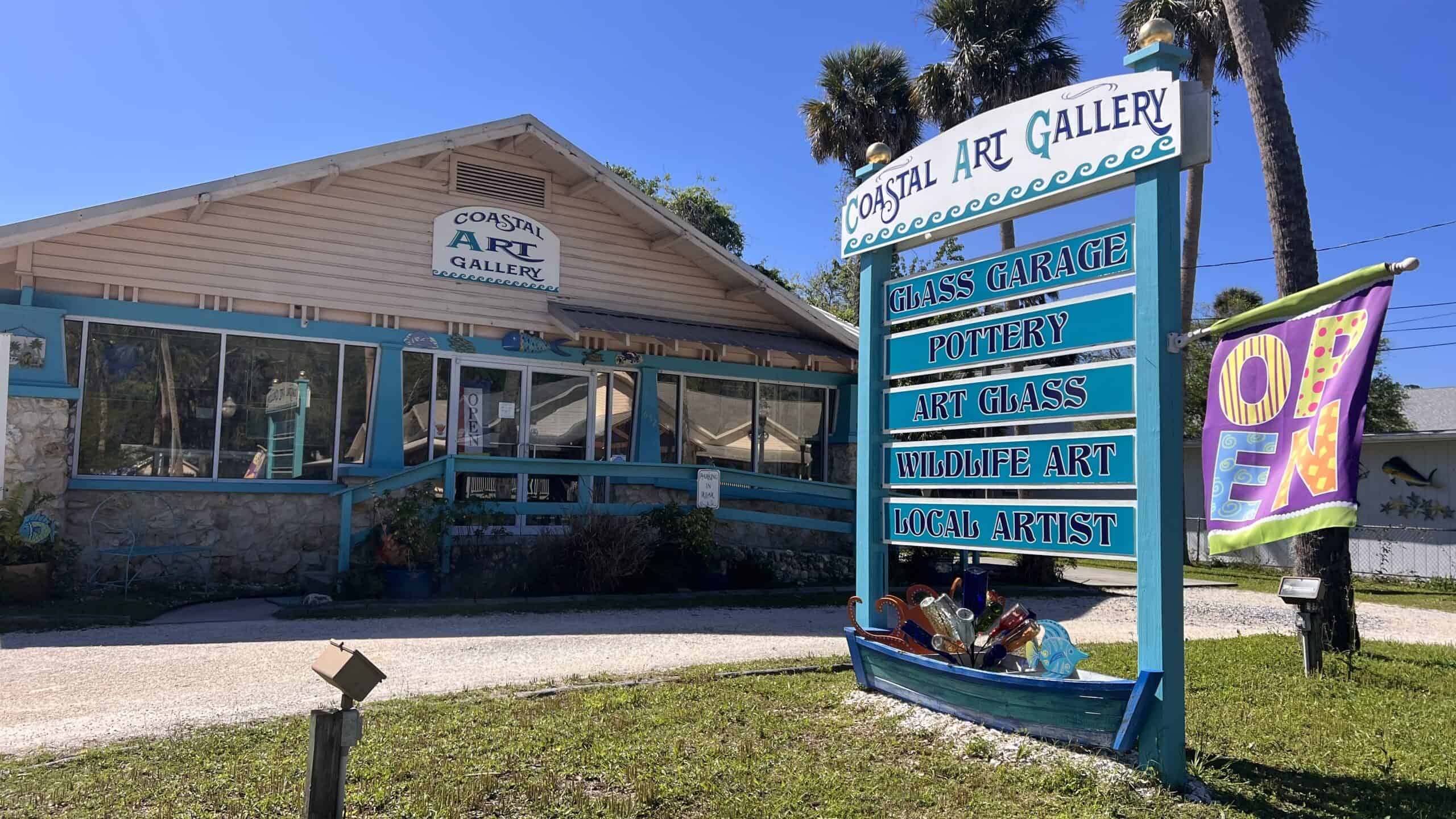 The Coastal Art Gallery in Crystal River the shoppes of heritage village a hidden gem in crystal river.