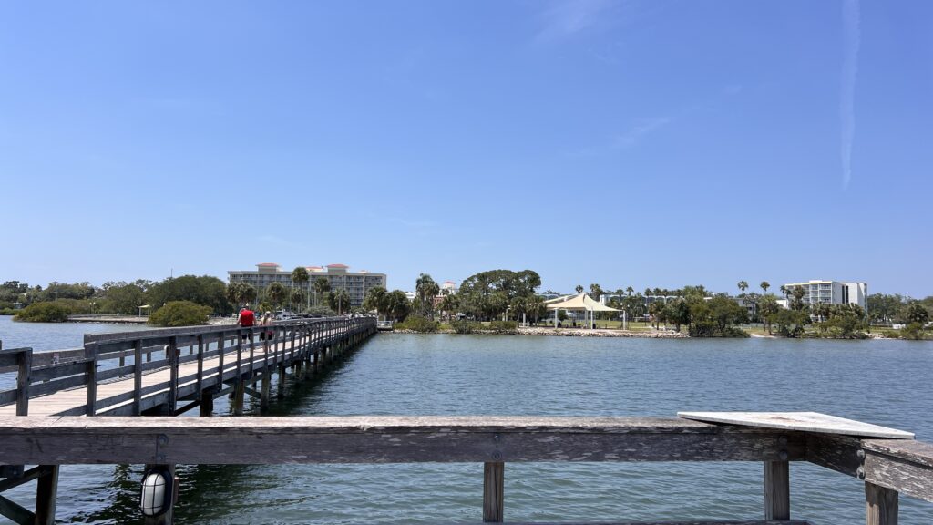 The pier on the Safety Harbor waterfront