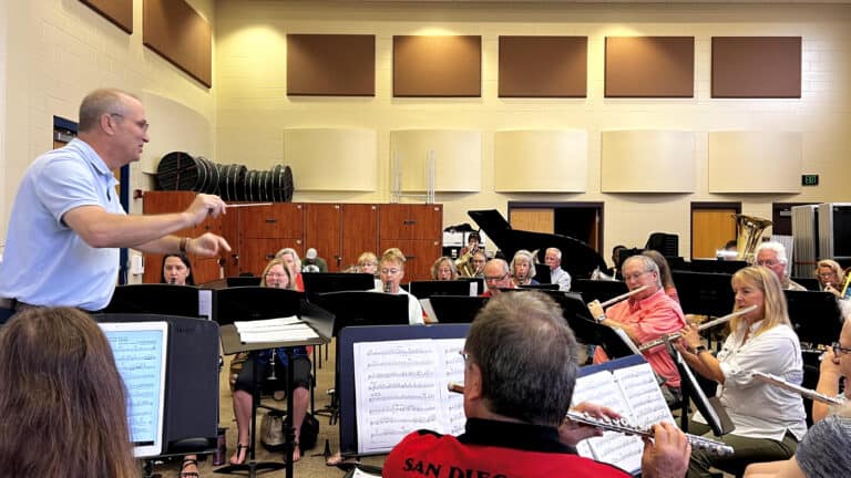Ted conducting an optional music workshop.