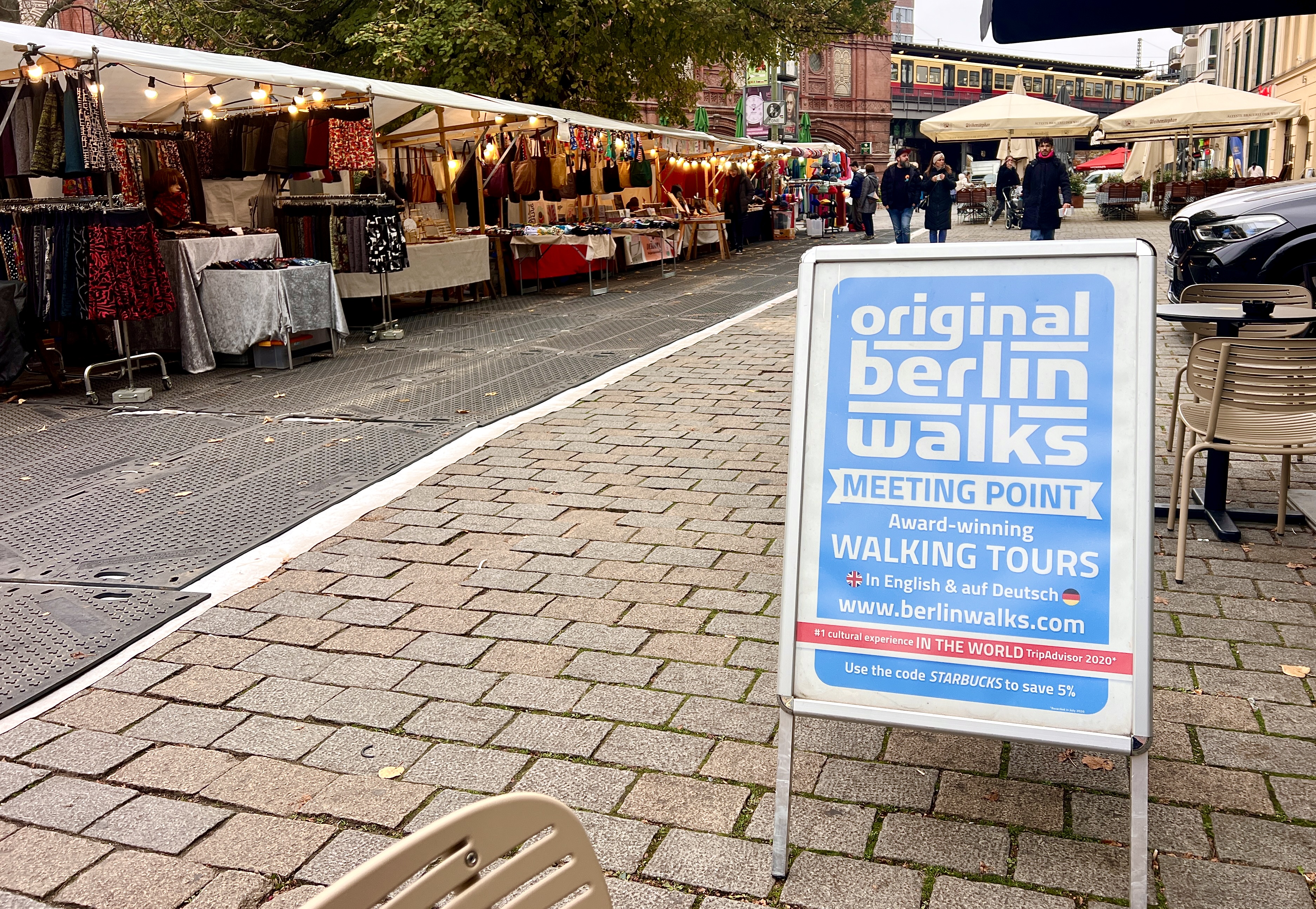 The meeting point to the walking tour.