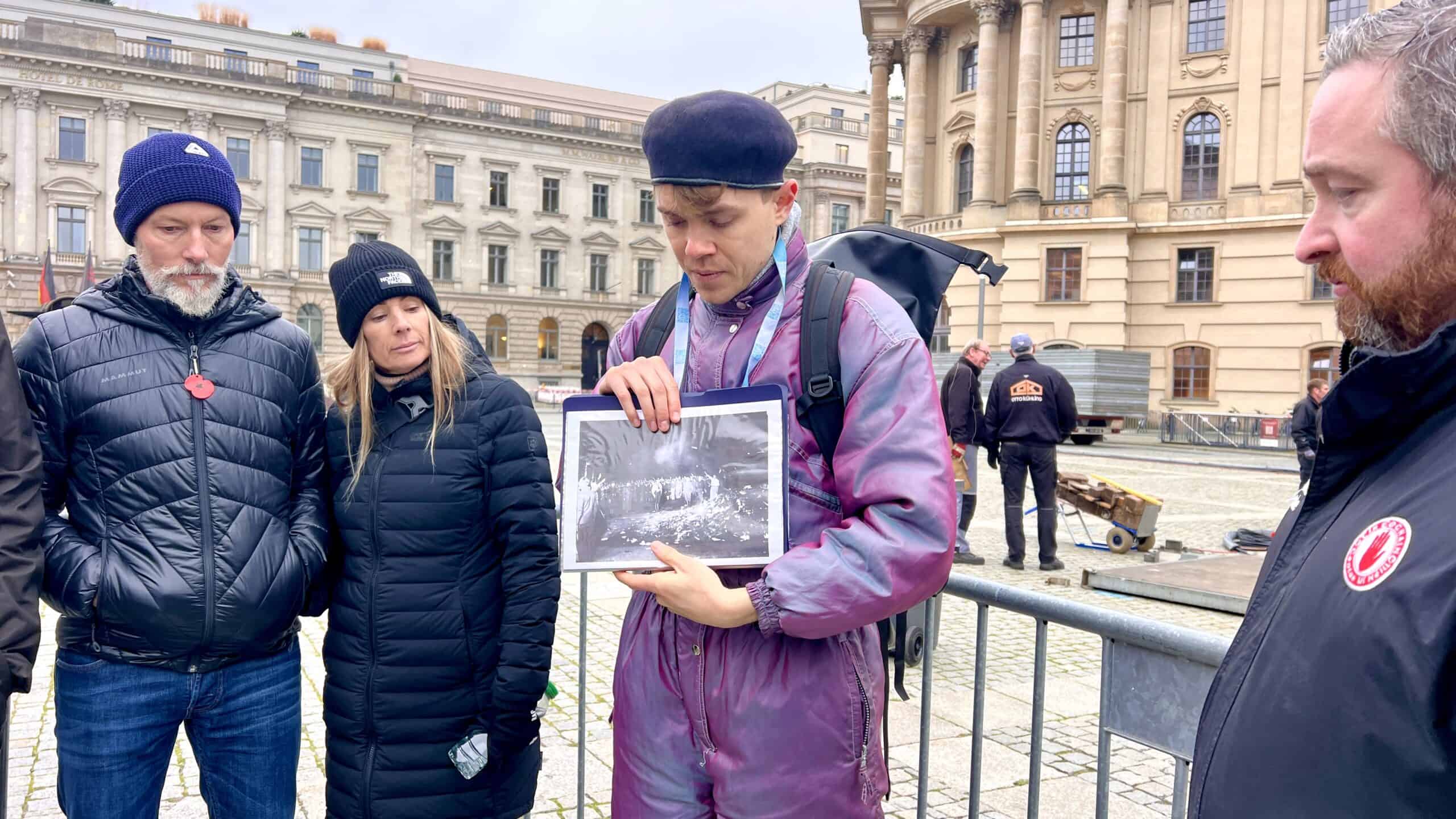 The book burning site during the walking tour on the ultimate itinerary.